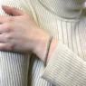 3.24ct Lab grown diamond bracelet white Gold BBR042