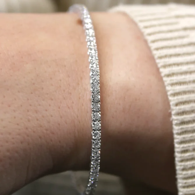 3.30ct Lab grown diamond bracelet white Gold BBR042 copy