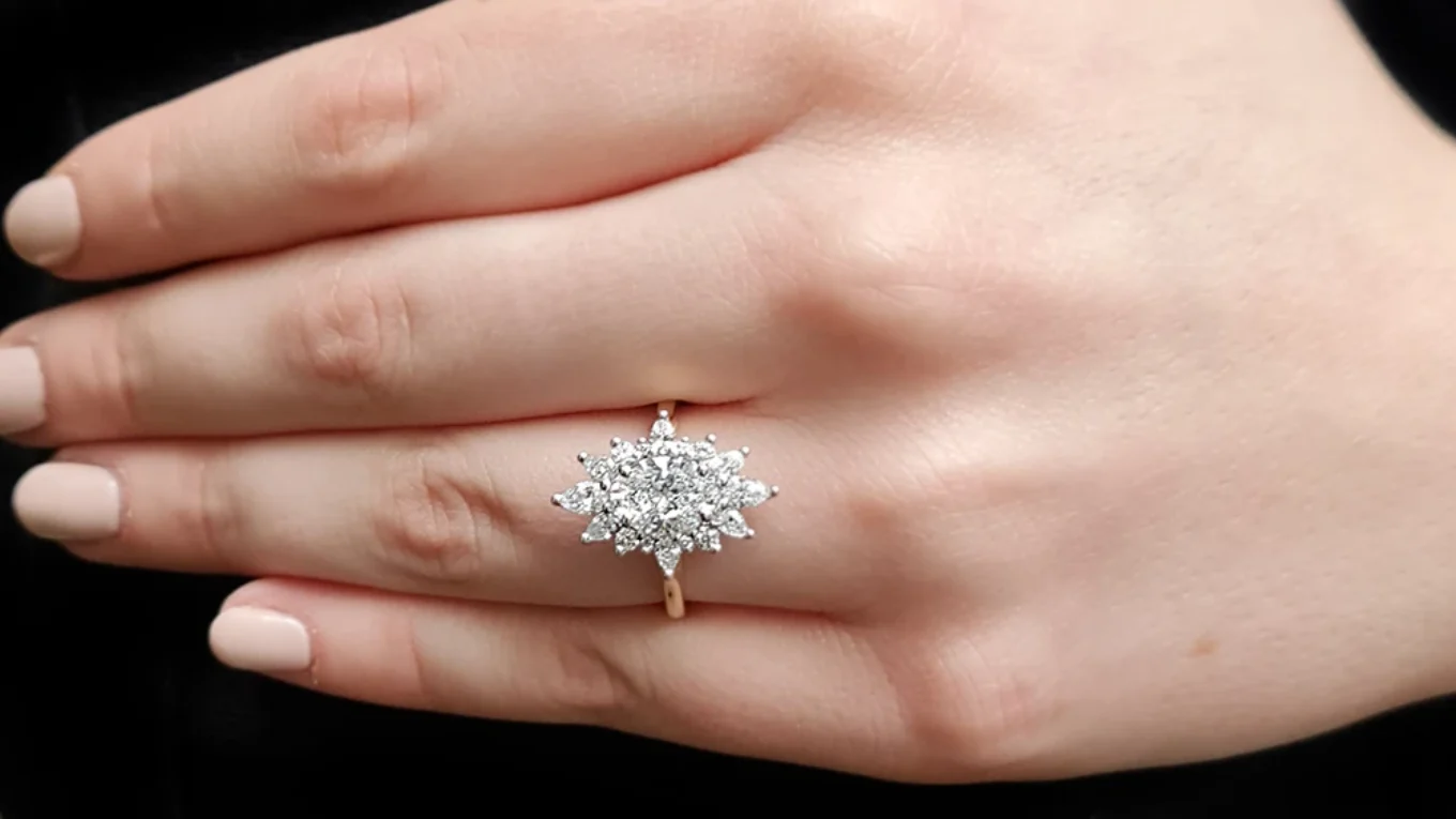 Oval Cut Halo Engagement Ring VR1095 made in Ireland