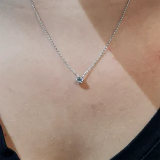 0.28ct Round Cut Lab Grown Diamond Pendant BPN059-2