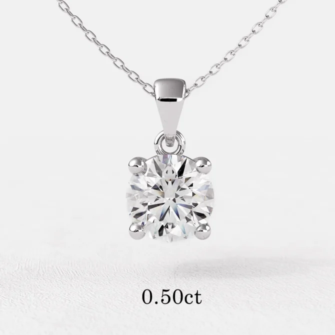 Diamond pendant with lab grown diamond BPN1001-5 half carat Dublin Ireland