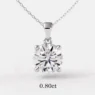 Diamond pendant with lab grown diamond BPN1001-6.0mm - 0.80 carat - Dublin Ireland