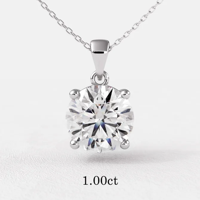Diamond pendant with lab grown diamond BPN1001-6.5mm - one carat - Dublin Ireland