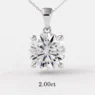 Diamond pendant with lab grown diamond BPN1001-8.0mm - 2.0 carat - Dublin Ireland