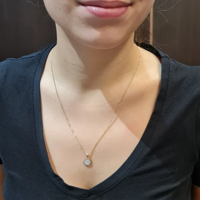 Personalised Resen 9k Yellow Gold Pendant BPN060-1