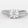 0.70ct Channel Set Side Stone Ring PR1049 White Gold