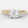 0.70ct Channel Set Side Stone Ring PR1049 Yellow Gold