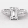 1.20ct Emerald Cut Side Stone Engagement Ring PR1074 White Gold