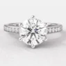1.20ct Round Cut Side Stone Ring PR1046 White Gold
