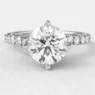 1.30ct Compass Set Side Stone Ring PR1017 White Gold