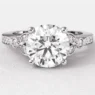 1.50ct Vintage Style Diamond Side Stone Ring PR1033 White Gold