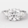 1.55ct Side Stone Diamond Engagement Ring PR1070 White Gold