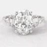 1.58ct Unusual Style Oval Cut Engagement Ring White Gold PR1070