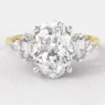 1.58ct Unusual Style Oval Cut Engagement Ring Yellow Gold PR1070 - Made in Dublin, Ireland