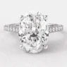 2.25ct Oval Cut Claw Set Diamond Engagement Ring PR1079 White Gold