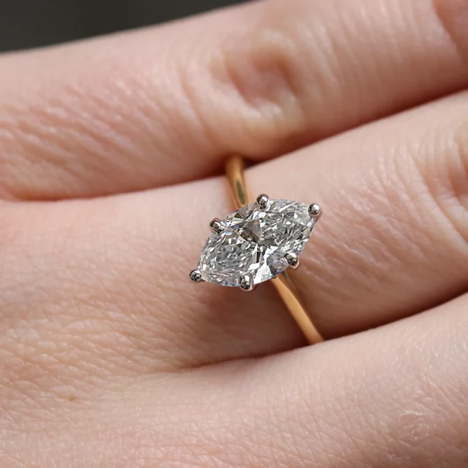 Marquise Cut Diamond Engagement Ring SR1098 on hand in Dublin