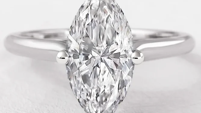 Marquise Cut Diamond Engagement rings