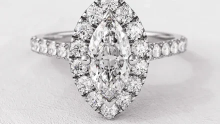 Marquise Halo Engagement Rings