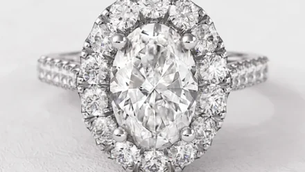 Oval Halo Engagement Rings