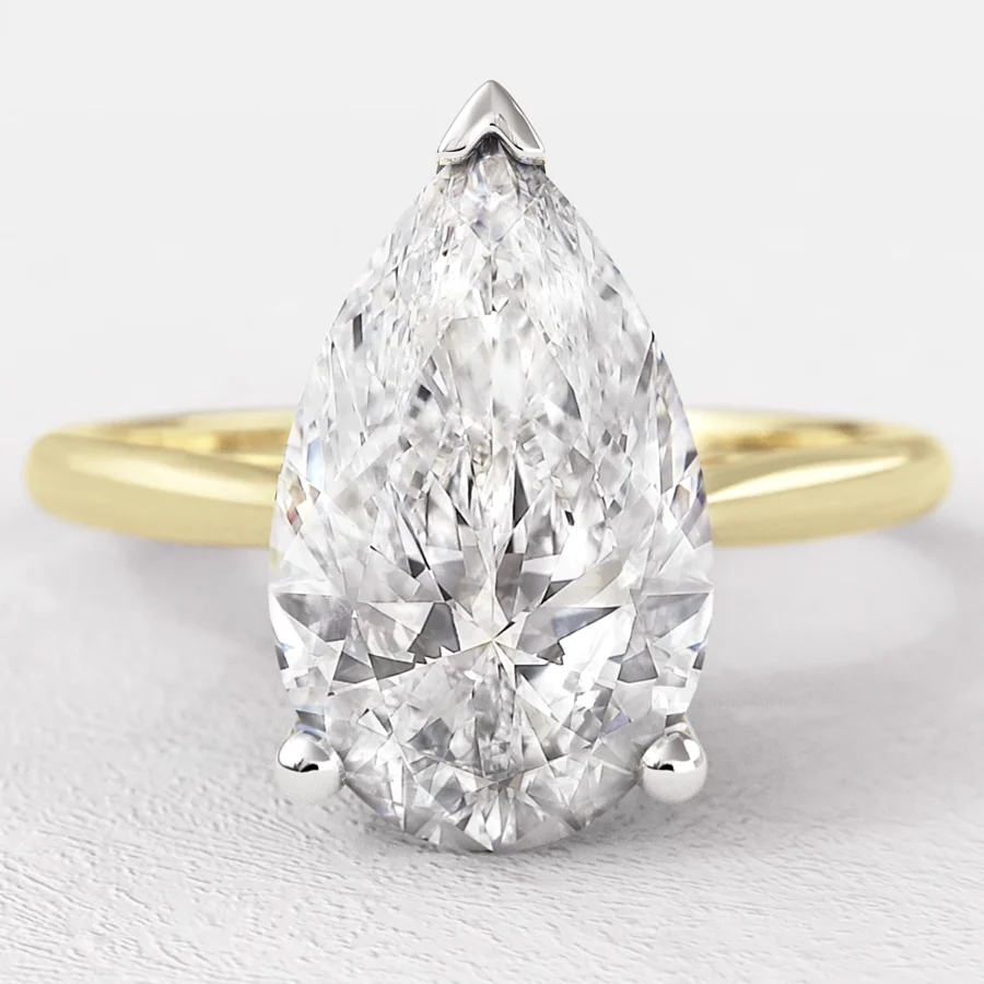 Pear Solitaire Engagement Rings