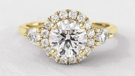 Round Halo Engagement Rings