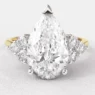 2.20ct Pear Cut Side Stone Engagement Ring PR1090 Yellow Gold