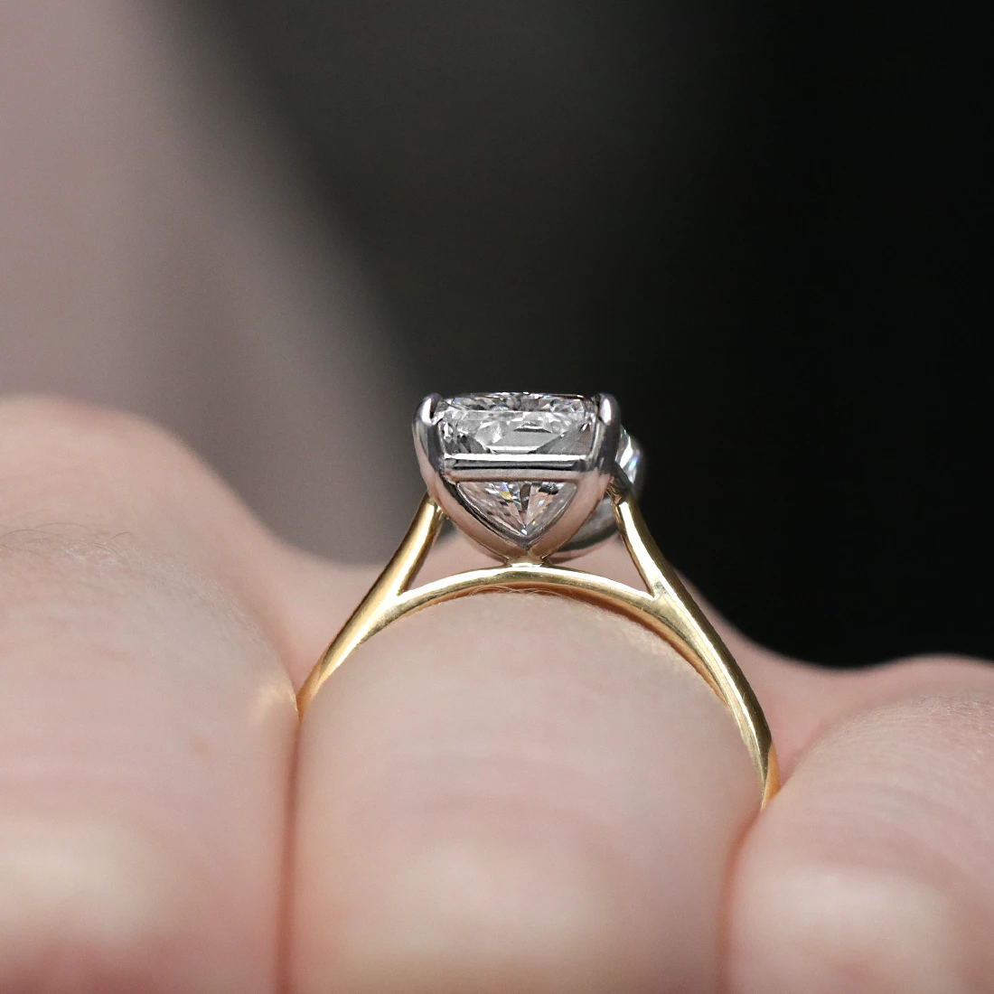 Radiant Cut Diamond Engagement Ring SR1104 Bespoke