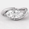Twist marquise shape diamond ring in white gold sr1041 Feature
