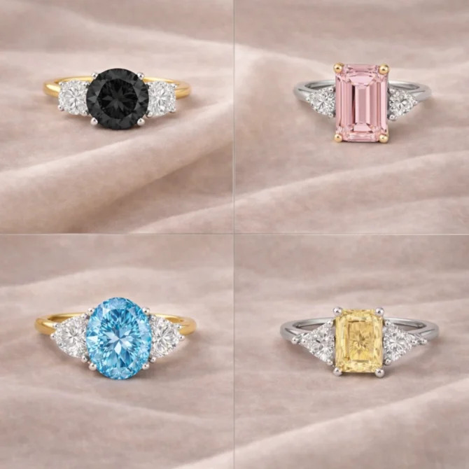 Fancy Colour Engagement Rings