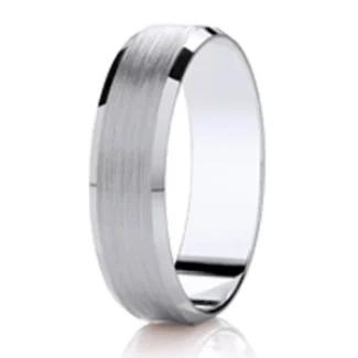 DC109BC GWR2090 Gents Pattern 4mm Polished Edge PlatinumPalladium Wedding Ring