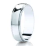 DC115 GWR2006 Gents Pattern 5mm Polished Centre PlatinumPalladium Wedding Ring