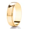 DC115 GWR2006 Gents Pattern 5mm Polished Centre Yellow Gold Wedding Ring