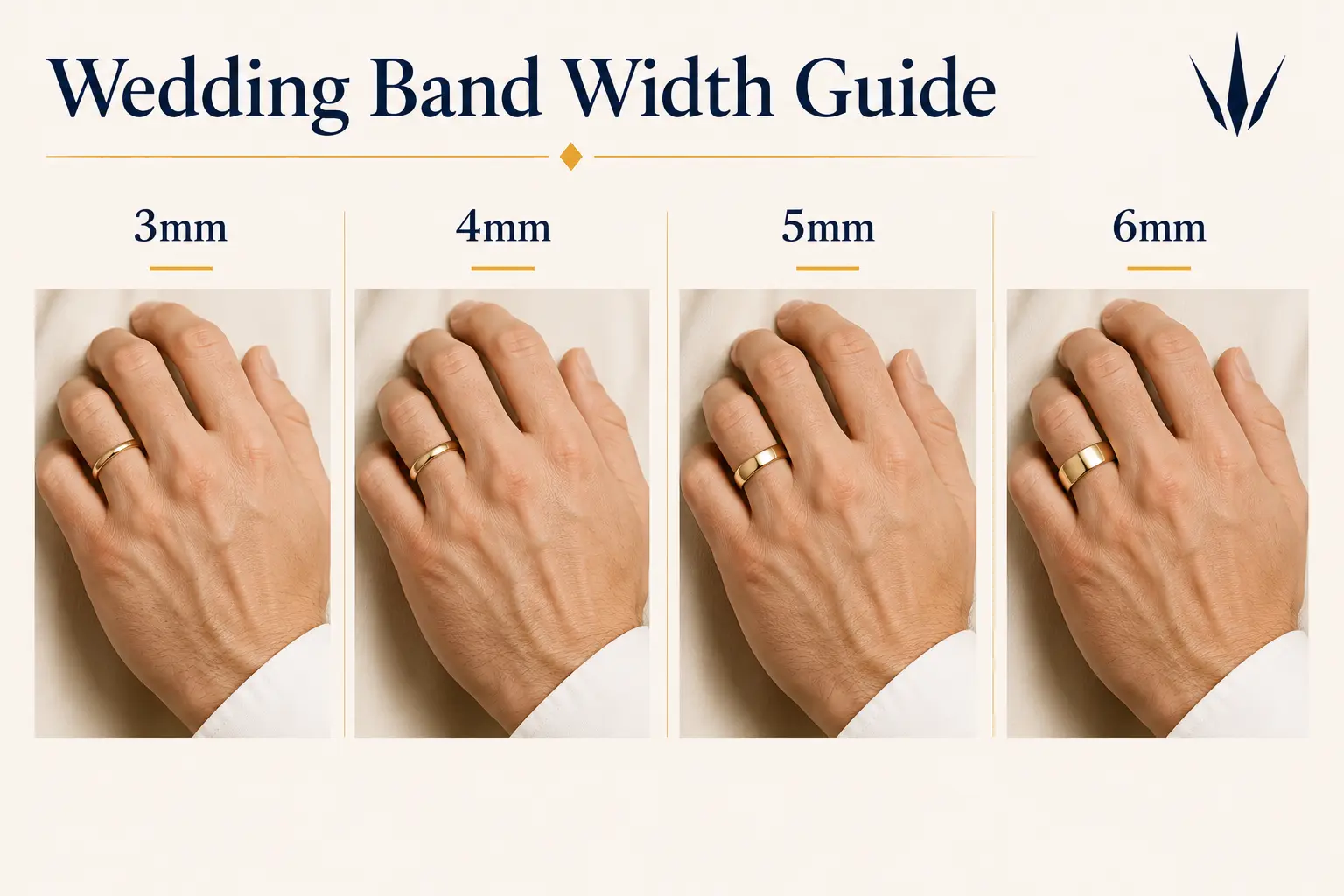 Gents Wedding Rings Width Guide