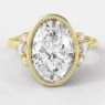 Milgarin vintage style besel set oval diamond ring pr13987 feature image yellow gold